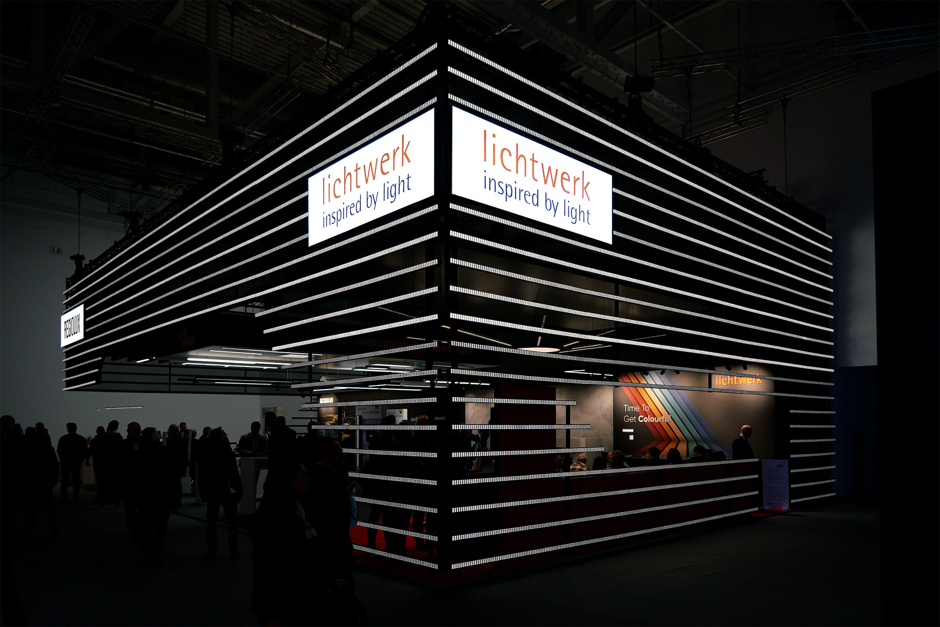 Regiolux und lichtwerk, Messestand auf der light + building 2024